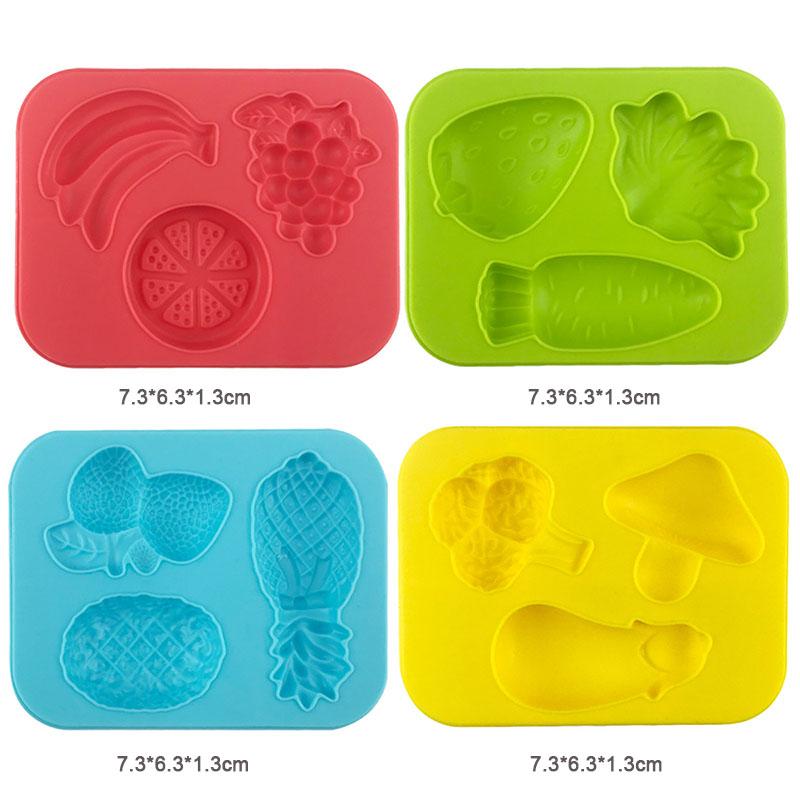 Инструменты для лепки из теста для детей Аксессуары для теста Формочки Динозавр Фрукты Скалка Резак Ножницы Пластилин Глина Форма Детские Игрушки Сделай Сам