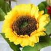 4 Colors Autumn Decoration Flower Yellow Silk Artificial Sunflower  Home Decoration