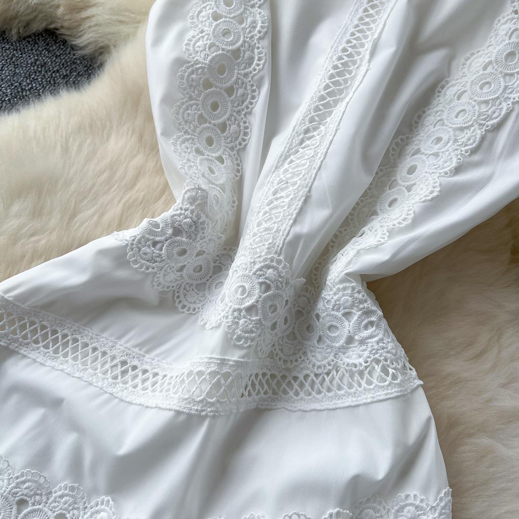 Летние женские элегантные без рукавов ажурные вышитые кружевные пэчворк длинные макси тонкие вечерние платья