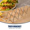 Stainless Steel Taco Holder Stand W Shape for Burritos Pancakes Hot Dogs Sandwiches Multi Functional Tableware Accessory