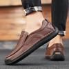 Новая мужская обувь из натуральной кожи ручной работы, повседневные удобные мужские лоферы, слипоны, кожаная обувь, мужские балетки, обувь для ходьбы на открытом воздухе