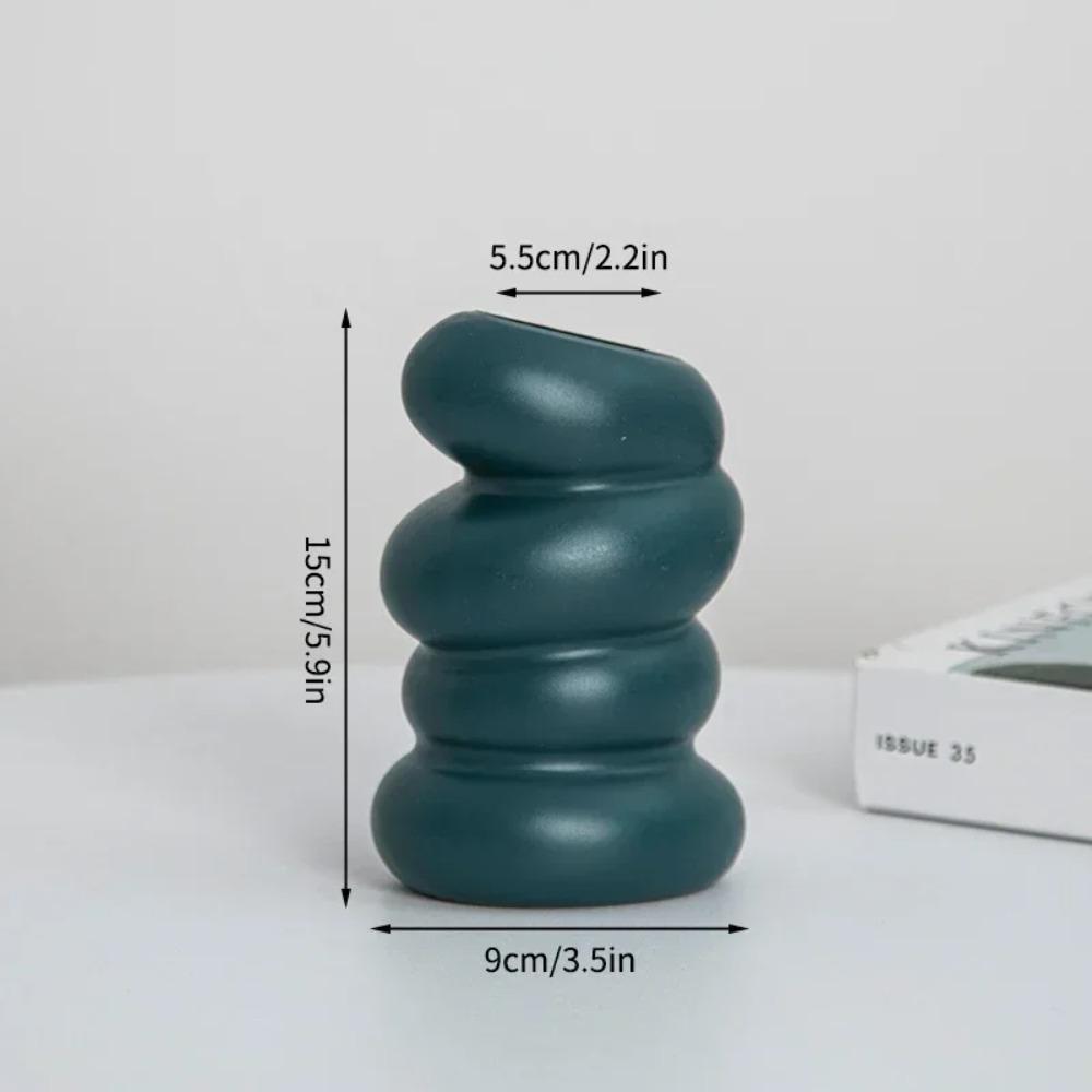 Пластиковая ваза для цветов Спиральный дизайн Цветочная композиция Новый цветочный горшок Украшение дома