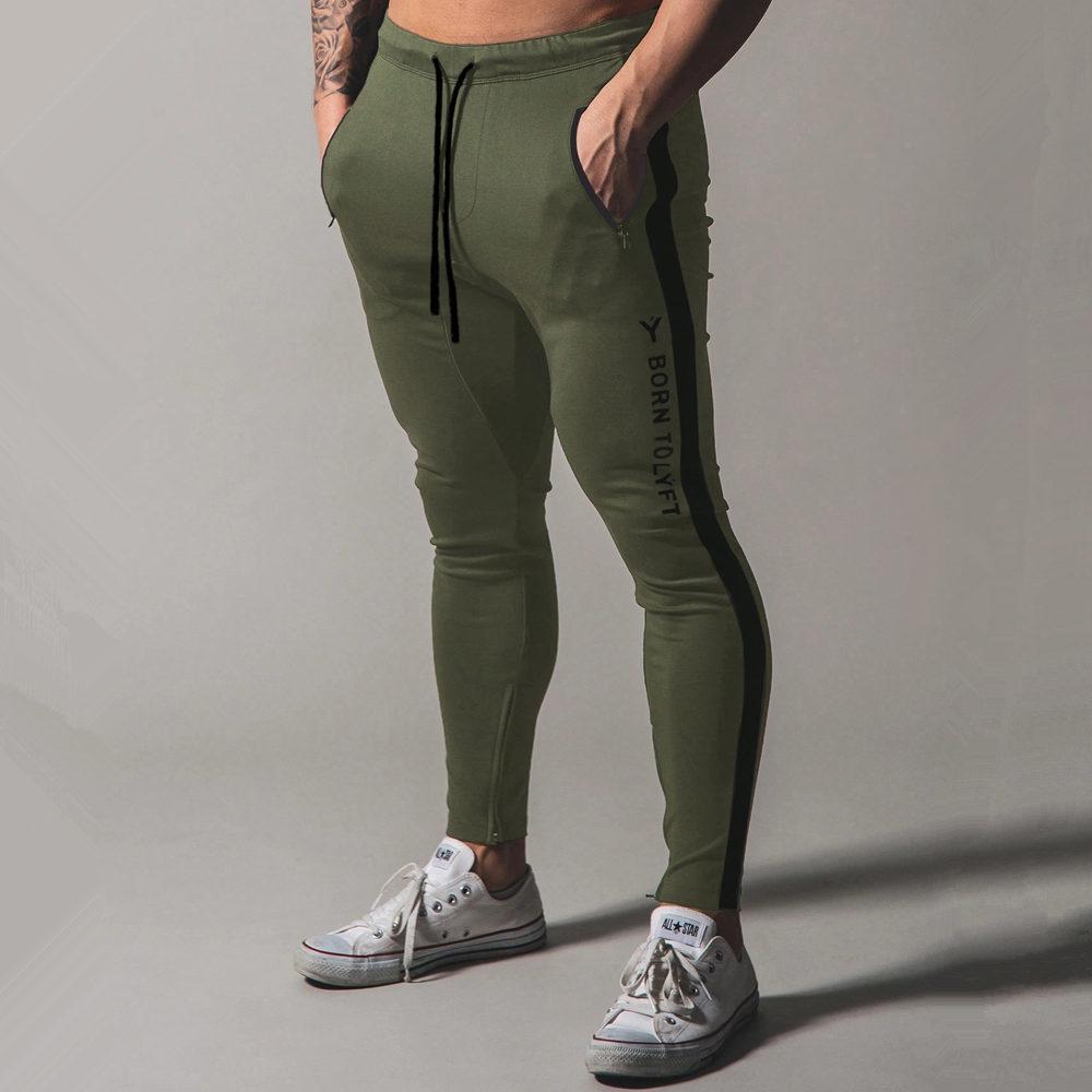 Men Jogger Pants Gym Fitness Cotton Sweatpants Running Sports Training Skinny Trousers Track Pants
