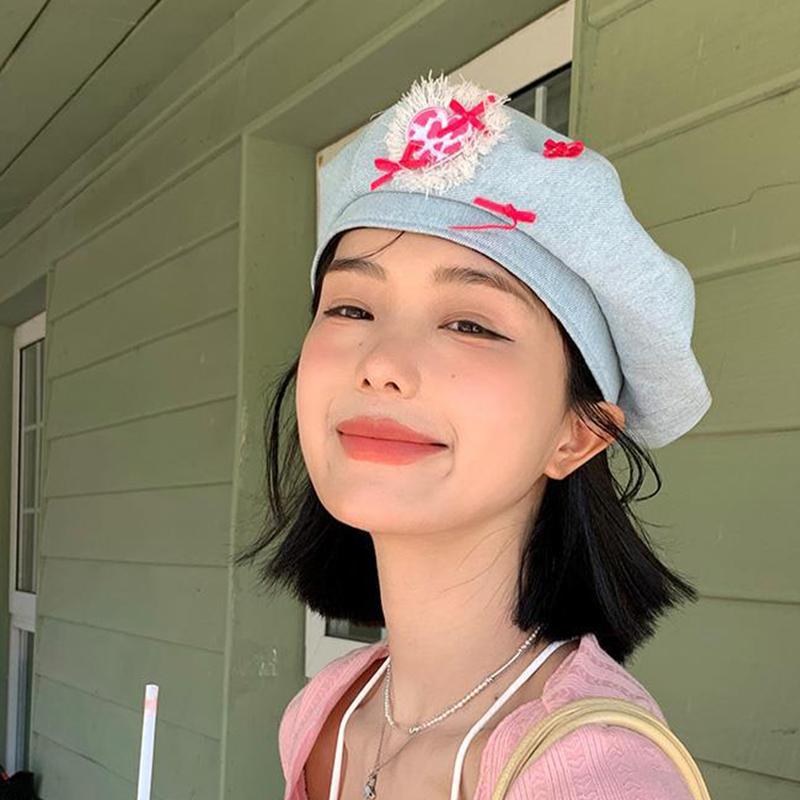 Женский летний большой обхват головы, шляпа красавицы-художницы, любовный ковбойский берет, маленькое маленькое лицо