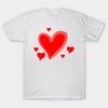 T Shirt Women Love Heart Valentines Harajuku Print Kawaii Tshirt Summer Short Sleeve Female T-Shirt Top Tee