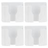 4pcs Wall Mounted Storage Shelf Punch Free Wall Remote Control Mobile Phone Charging Base