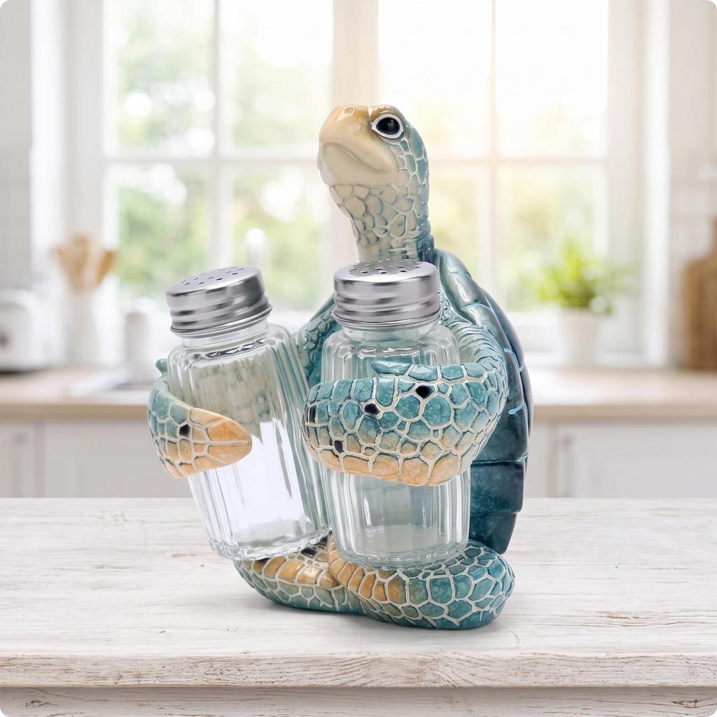 Condiment Bottle Holder with Glass Bottles Decorative Organizer Sturdy