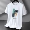 KK 10 Colors Pure Cotton Men T-shirt Round Neck Short Sleeve Loose Mans Tee Shirt S-6XL
