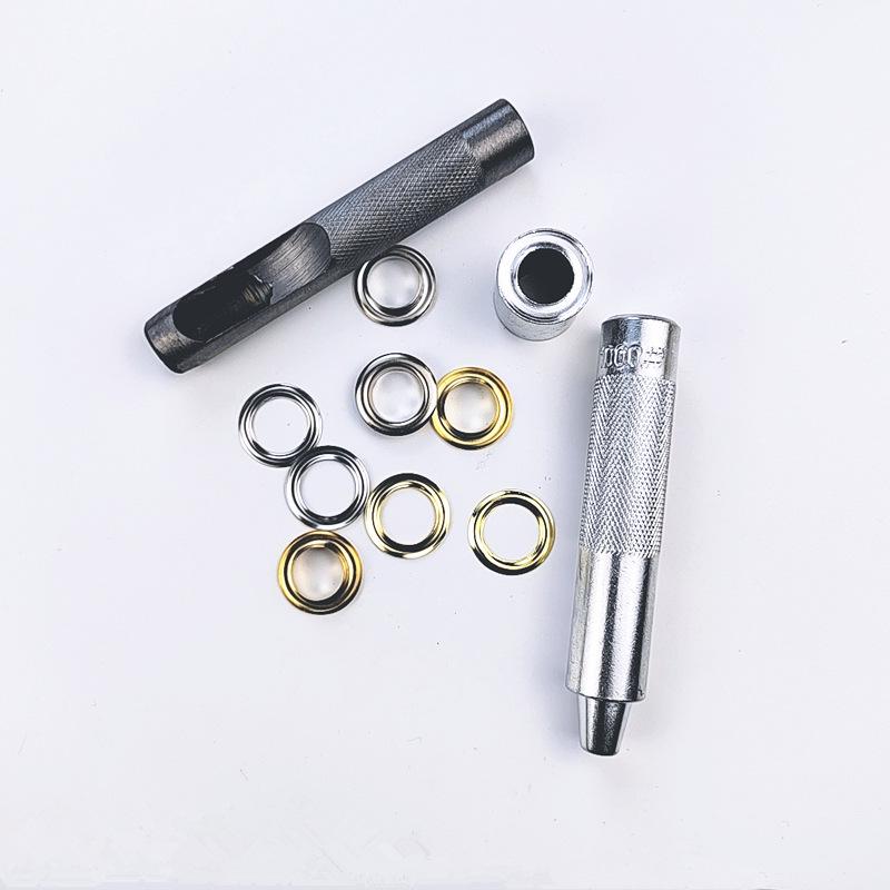 Набор из 100 медных люверсов с внутренним диаметром 12 мм для сумок, одежды, шляп, ремонта обуви, палаток и пуговичной фурнитуры