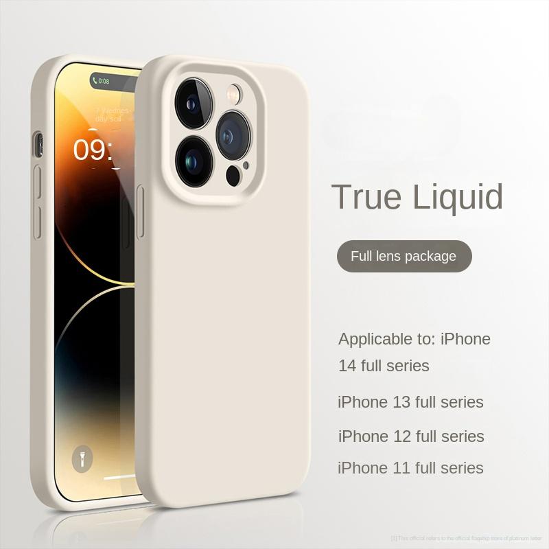 Жидкий силиконовый чехол для телефона Apple, чехол для IPhone 14 Pro Max 13 Pro 12 11, противоударный защитный чехол для объектива камеры, мягкие чехлы