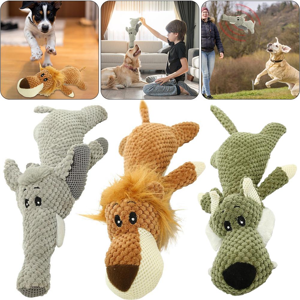 Pet Dog Chew Squeak Toy Dog Squeaky Toy Interactive Birthday Gift Crinkle Dog Toys Cute Puppy Toys for Boredom and Stimulating