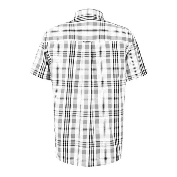 Lee Cooper Men' White Checked Smart Casual Shirt, Size