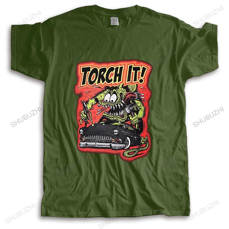 Homme T Shirt Summer Unisex Tshirt Rat Fink Torch It Black Short Sleeve Unisexs Tshirt Smlxl2xl Unisex Tshirt Teenagers Tops
