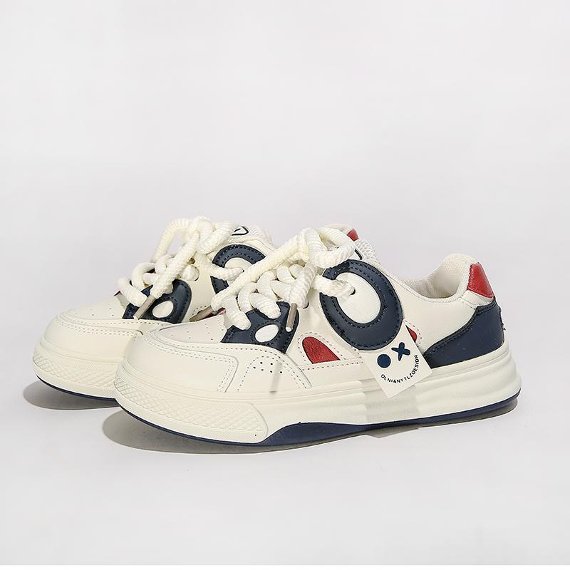 Fashion Autumn Design Women Vulcanized Shoes Female Retro Sport Shoes Fashion Mixed Colors Platform Sneakers Lace-up Casual Shoes Women