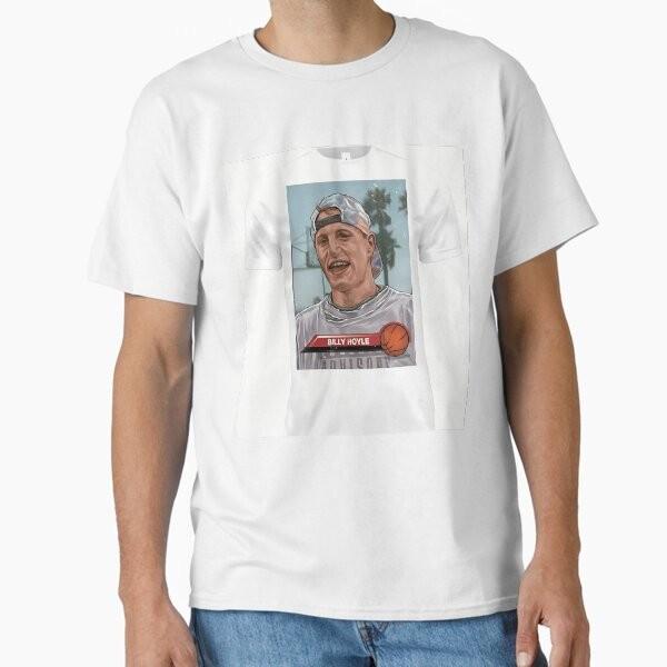 Белая унисекс классическая футболка Billy Hoyle 'Cant Jump' Сделано в США S-2XL