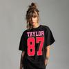 Taylor 87 Eras Tour T-Shirt UK Concert Unisex Ladies Oversized Shirt Top