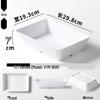 Прямоугольная melamine тарелка для сервировки фуршета