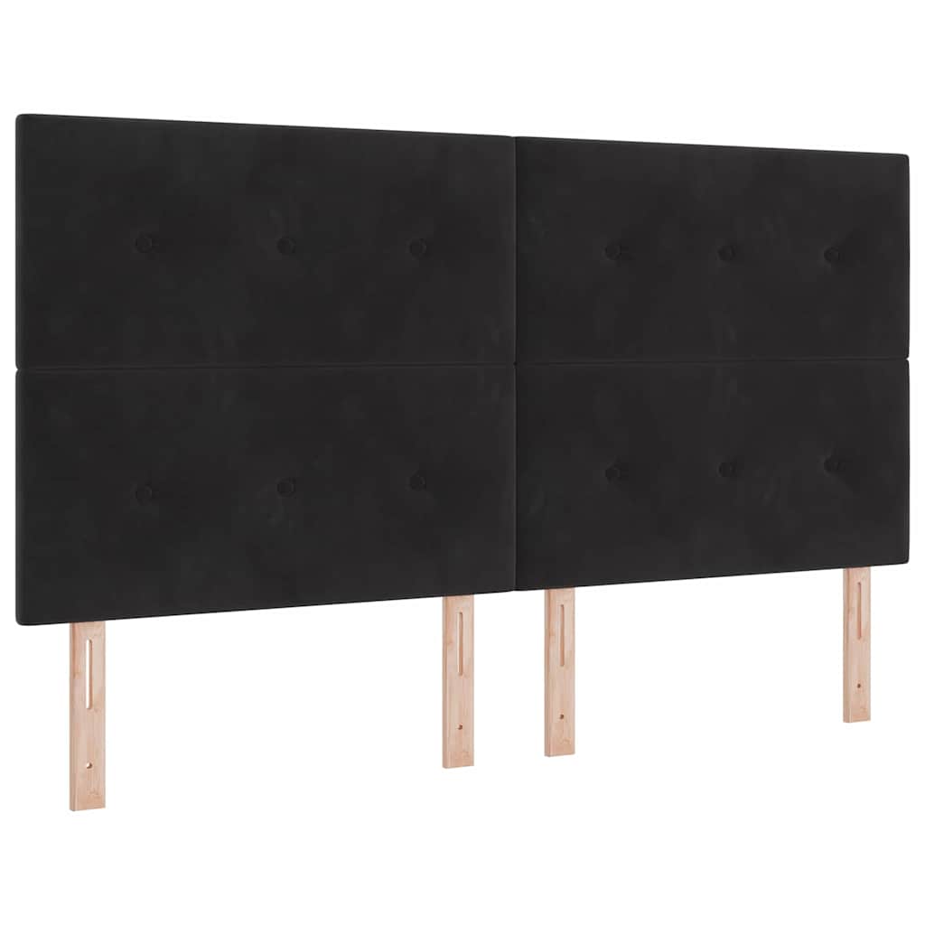Headboard in Black 180 cm Velvet