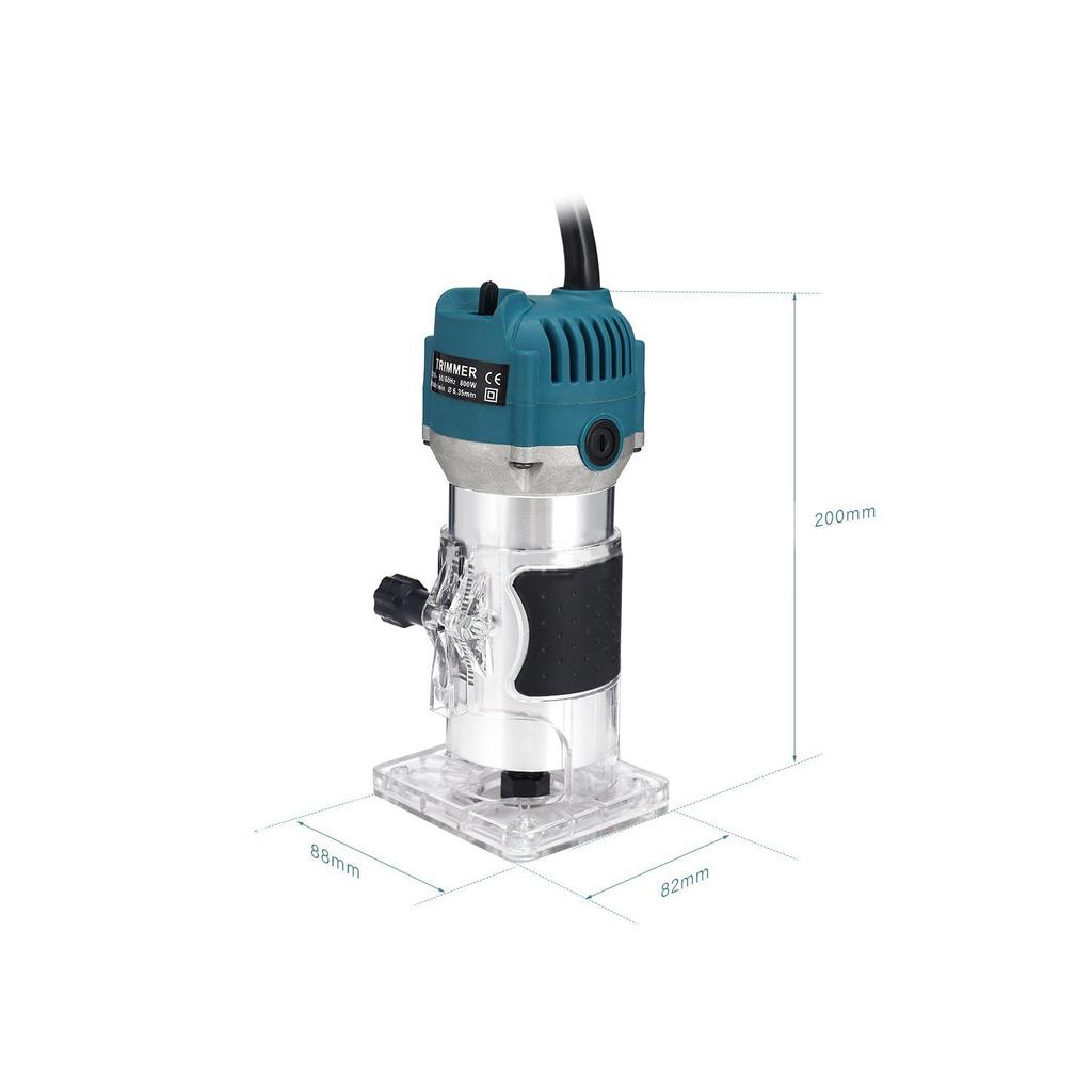 800W Woodworking Electric Trimmer Wood Milling Engraving Slotting Trimming Machine Carving Machine Routers for Woodworking