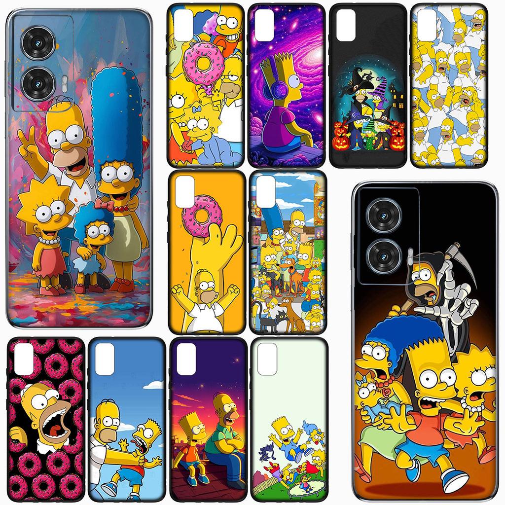 for Motorola Moto G82 G20 G22 G23 G32 G8 G7 G9 Power Plus G41 G30 G71 E22 E13 E20 E32 Phone Case The S-Simpsons Comics Bart