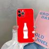 Чехол для телефона C-COCA Logo C-COLAS для iPhone 11 13 16 12 17 14 15 Pro Max Plus Мягкая прозрачная задняя крышка Coque