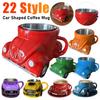 Креативная двухслойная кофейная кружка в форме автомобиля, нержавеющая сталь, прочная, ручной работы, автомобильная кружка, офисная чашка для воды, подарки для автолюбителей