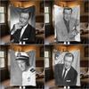 1pc John Wayne Retro Black and White Poster blanket, al season lightweigh Poster blanket home office outdoor nap multifunc Poster blanketional blanket