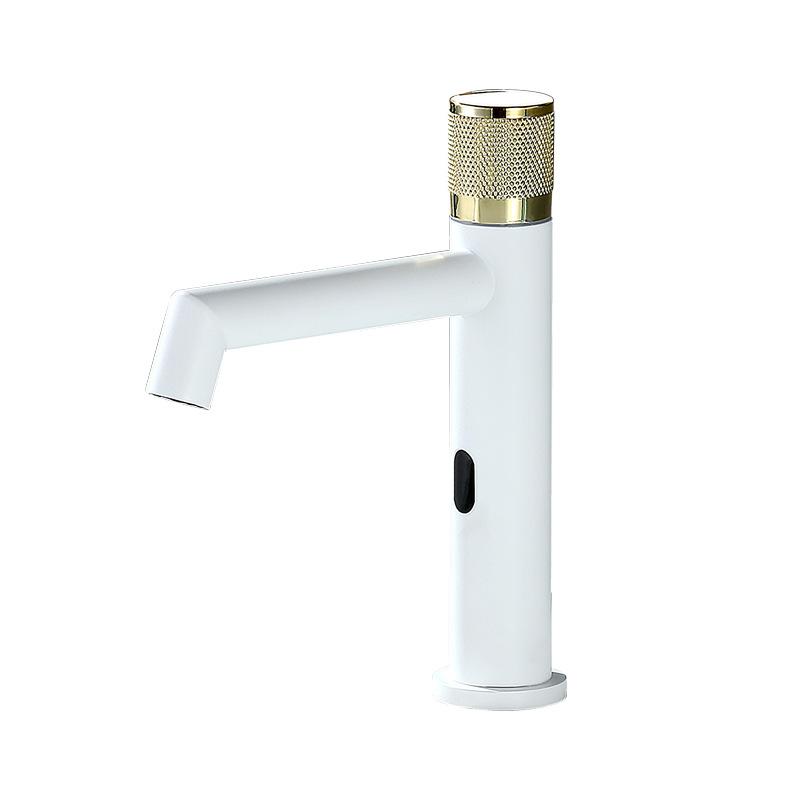 Латунный Интеллектуальный Автоматический Сенсорный Смеситель для Раковины в Ванной Горячей и Холодной Воды Интеллектуальный Смеситель для Раковины Настольный Монтаж Стиральный Кран