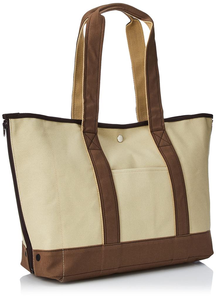 Открытая сумка Сделано в Японии Холщовая простыня для отдыха Kurashiki Моющаяся внутренняя ткань COMMUTE Серо-бежевая комбинация [Barmouth] Меняющая форму