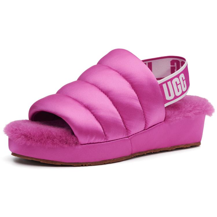 UGG Шелковистые Мягкие и Удобные Плюшевые Тапочки Женские Фиолетовые 1106875-FUS