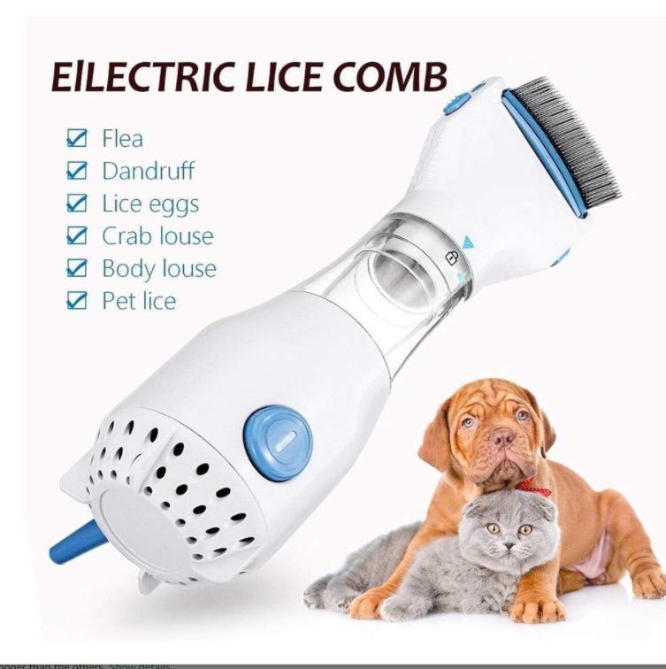 Многофункциональная электрическая расческа для питомцев и средство от блох