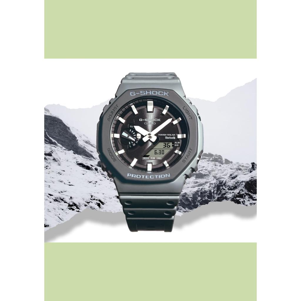 Casio Мужские часы G-Shock, серия Urban Utility, Bluetooth, Tough Solar, GA-B2100LUU-8AJF, серые, настоящая японская модель