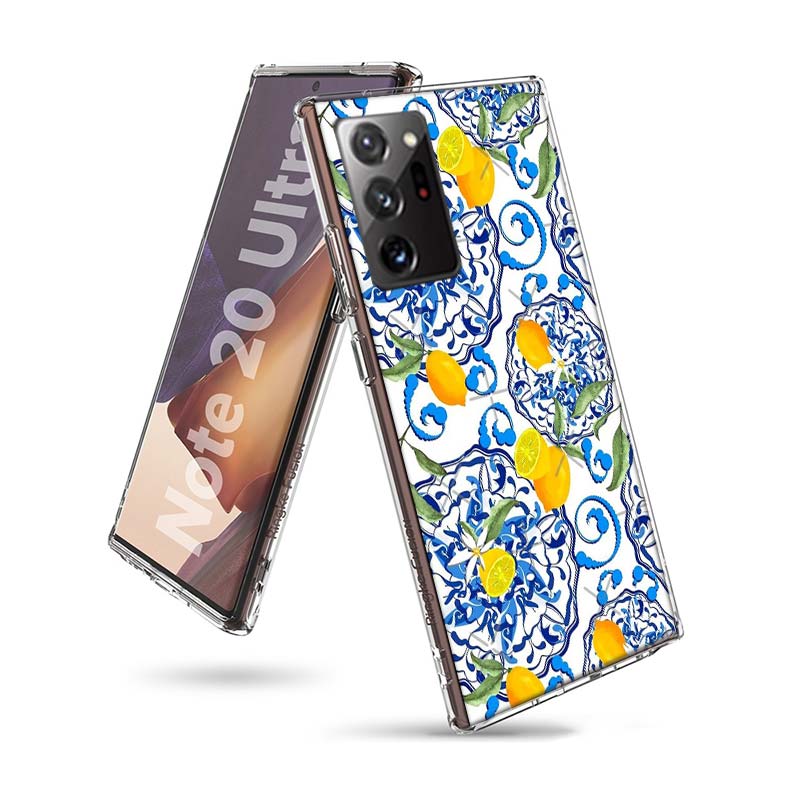 Mediterranean Lemon Phone Case for Samsung A55 A35 A25 A15 A07 A05S A16 A17 A26 A36 A37 A56 A57 Galaxy Note 20 10 A50S A71 A51 A