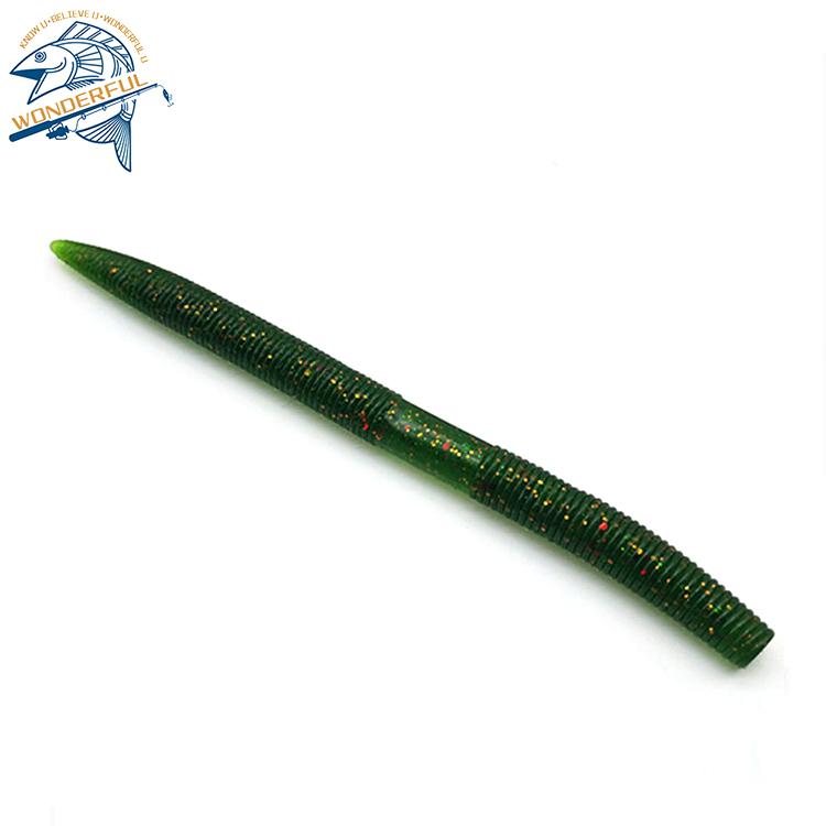 Straight Tail Soft Worm 8g 140mm Wacky Fishing Maggot More Colors Choice Plastic Senko Worm Soft Lure Bait