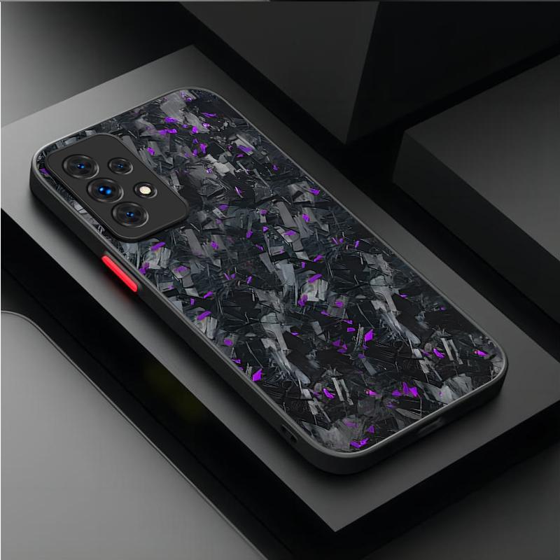 Матовый чехол для Samsung Galaxy A54 A34 A05 A05S A24 A14 A53 A33 A23 A13 A52 A52S A32 A22 A12 A71 A51 A31 A50 Кованое углеродное волокно