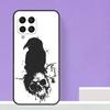 Crow Raven Dark Skull For Samsung Galaxy M21 M51 M12 M32 M52 M13 M23 M33 M53 M34 M54 M30s M31s M15 M55 M20 Case