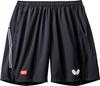 Butterfly Table Tennis Game Pants, Logo Line, Shorts, Unisex, JTTA Officially Approved, Can Be Worn In Official Matches, Black, M 52000