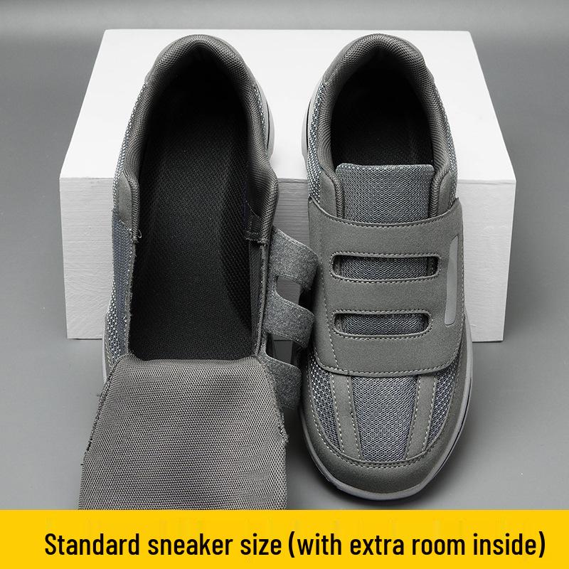 Женская обувь больших размеров для диабетиков для пожилых людей с отеками, вальгусной деформацией большого пальца стопы и широкими ногами