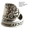 Yousheng Ложка подсолнуха Регулируемое кольцо Boho Винтажное кольцо на палец Выдвижная лента для женщин и мужчин ювелирные изделия