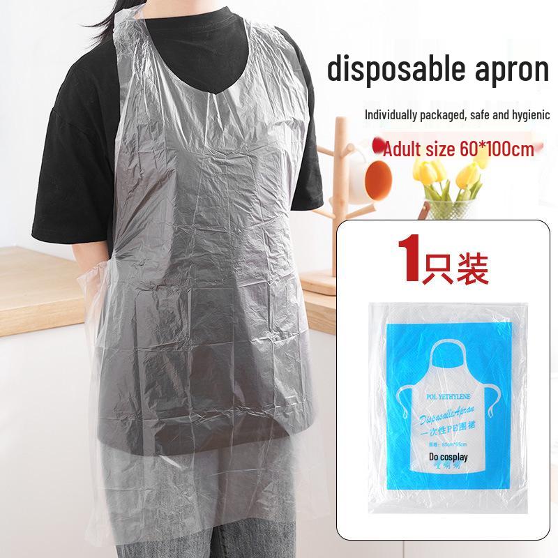 Водонепроницаемый одноразовый фартук в индивидуальной упаковке для барбекю, хот-пота и кейтеринга