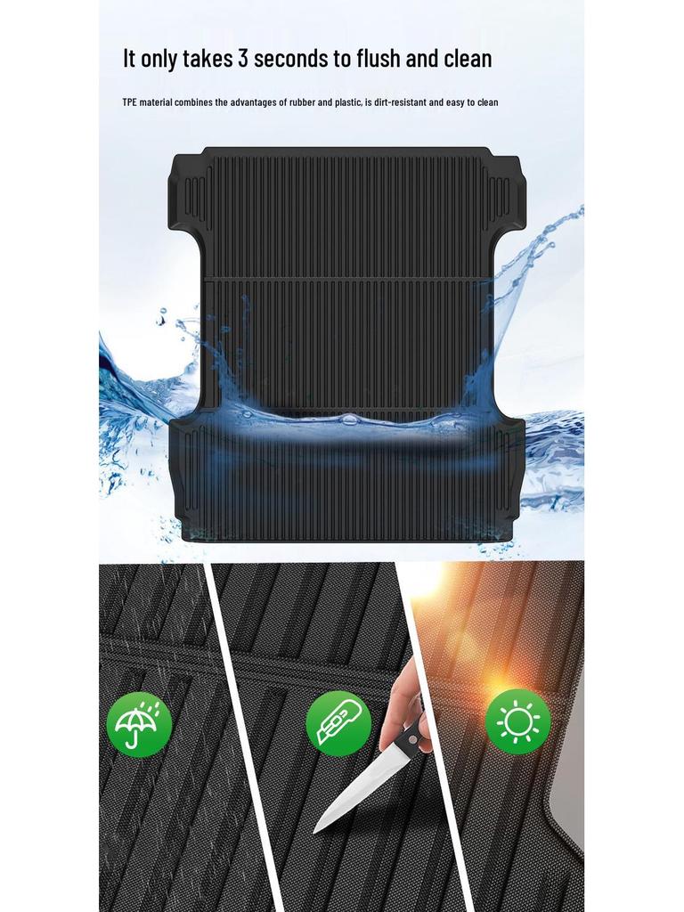 Mitsubishi Triton L200/Strada Rear Bed Mat: Waterproof, Wear-Resistant Tailgate Protector
