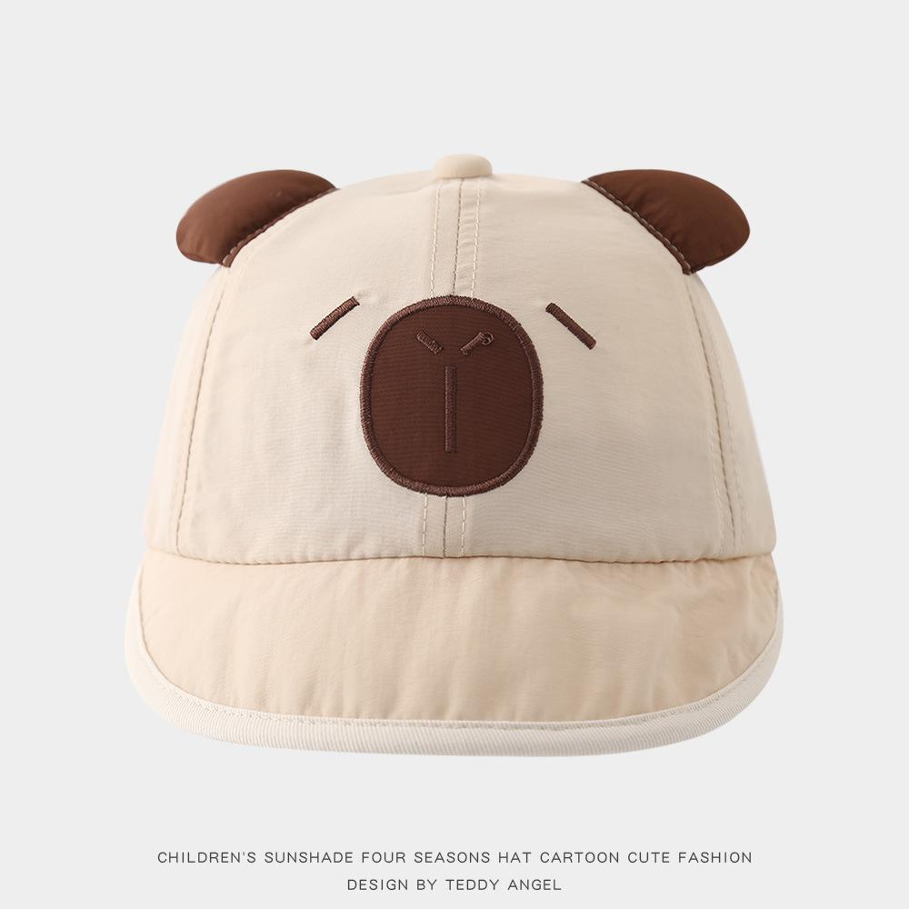 Cute Cartoon Baby Cap For Boys And Girls Soft Brim Duckbill Hat Spring Autumn Large Head Circumference Infant Sun Hat