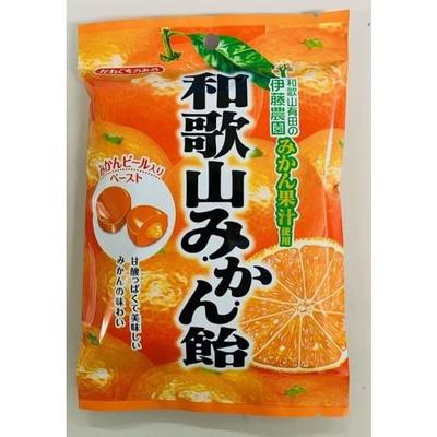 Конфеты Kawaguchi Seika Wakayama Mikan 100 гКонфеты с джемом из мандаринов префектуры Вакаяма Конфеты с джемом из мандаринов префектуры Вакаяма