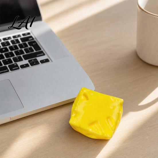 Relaxation Hand Toy Shapeable Cheese Squeeze Toy Anxiety Relief Triangle Sensory Portable Stress Reliever Slow Rising Cube Pinch Home Office Tool