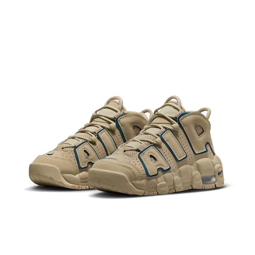 Nike Air More Uptempo GS Limestone Kids Sneakers Tan Valerian-Blue DQ6200-200