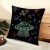 Cartoon Astronaut Rocket Cushion Cover Soft Short Plush Pillow Cover Smooth Cozy Texture Aesthetic Cushion Case Home Decor