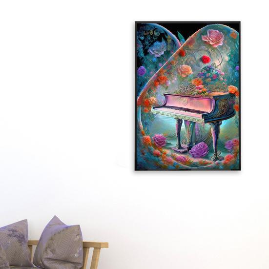 DIY 5D Diamond Art Kit Книжный шкаф Комод Узор Повышение креативности Уменьшение стресса Развивайте терпение Вышивка Мозаика Вышивка крестиком Украшение дома