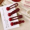 Seamless Hair Barrettes Polka Dot Hairpin Sweet Bangs Clip  for Women Girls