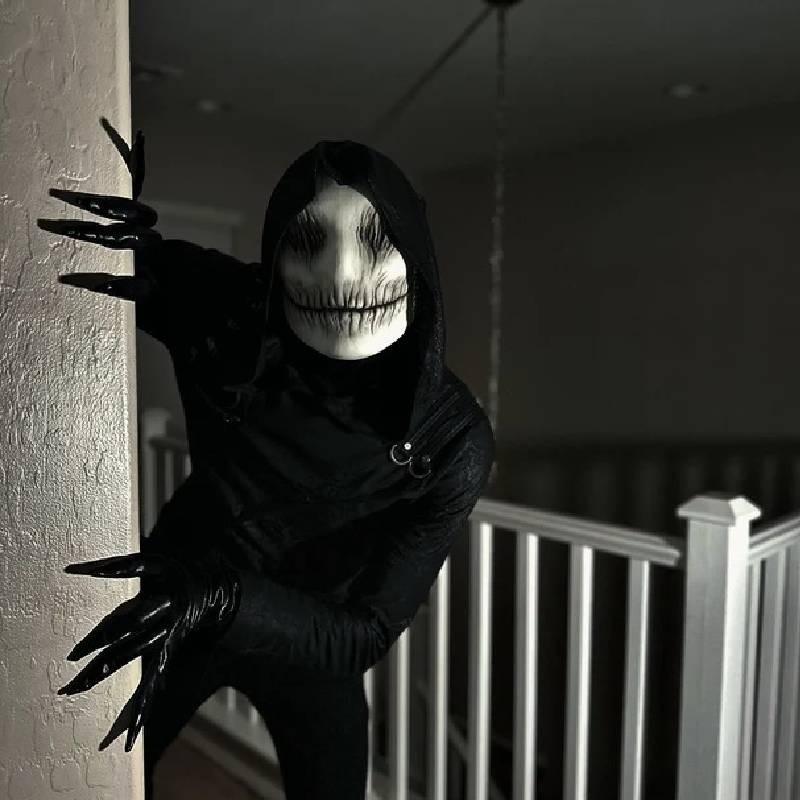 Жуткая латексная маска призрака на Хэллоуин для костюмированных вечеринок, косплей-аксессуары и реквизит