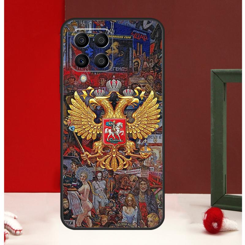 Флаг России национальный герб Чехол Для Samsung Galaxy M13 M53 M56 M52 M32 M16 M11 M21 M31 M35 M12 M14 M15 M36 M55 M34 M54